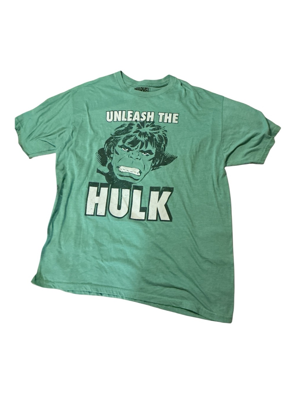 Marvel Green 'Unleash The Hulk' Graphic Tee - Men's
